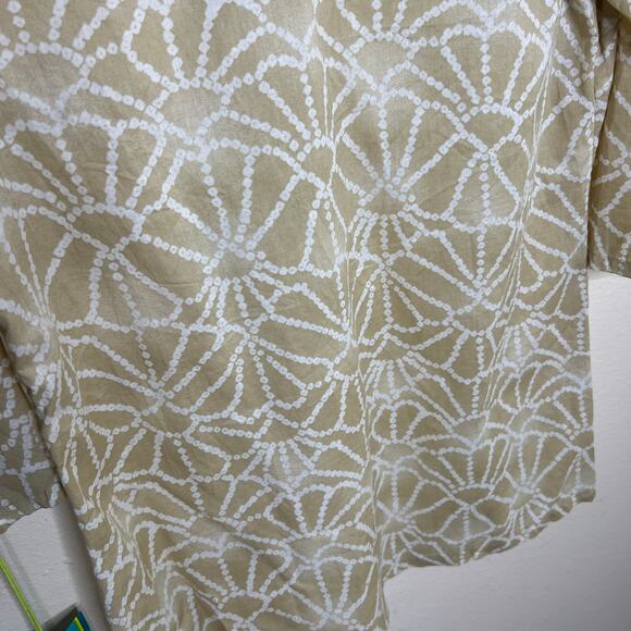 Calypso St. Barth Floral Beige Embroidered Tunic Large - Picture 7 of 9